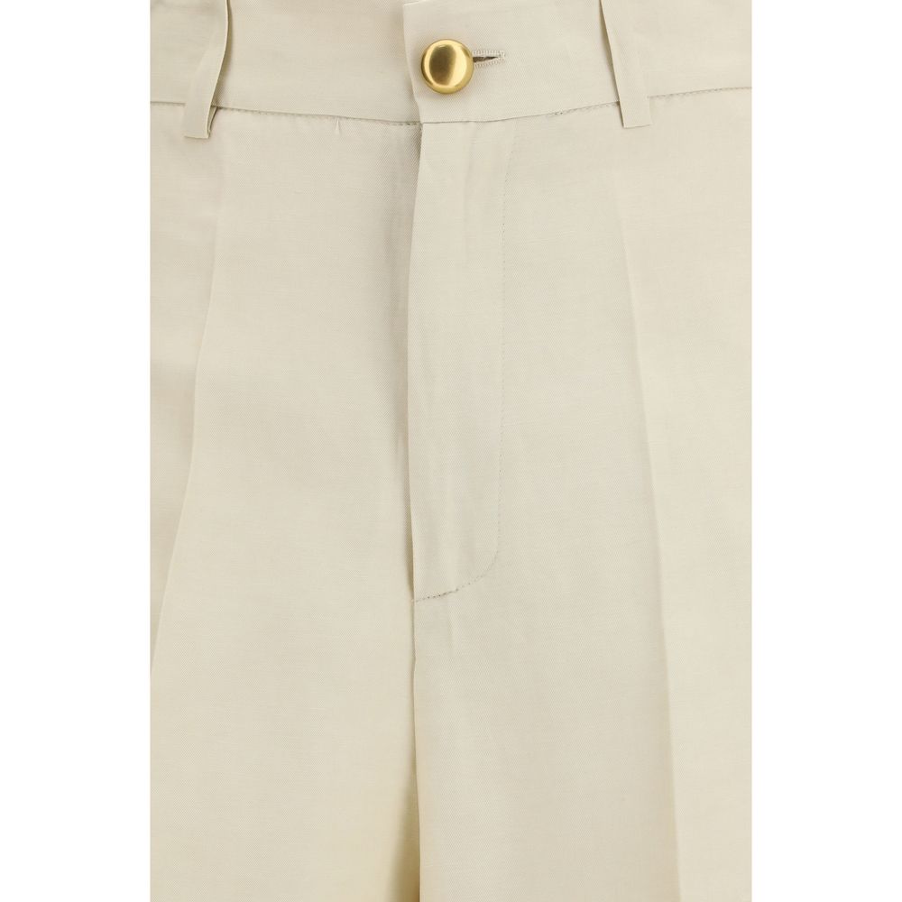 P.A.R.O.S.H. Beige Viscose Casual Pants P.A.R.O.S.H.