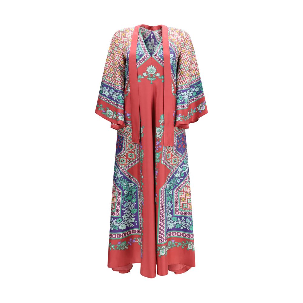 La Double J Multicolor Silk Casual Dress La Double J