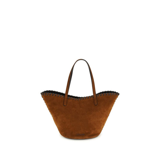 Staud Brown Calf Leather Bos Taurus Handbag Staud