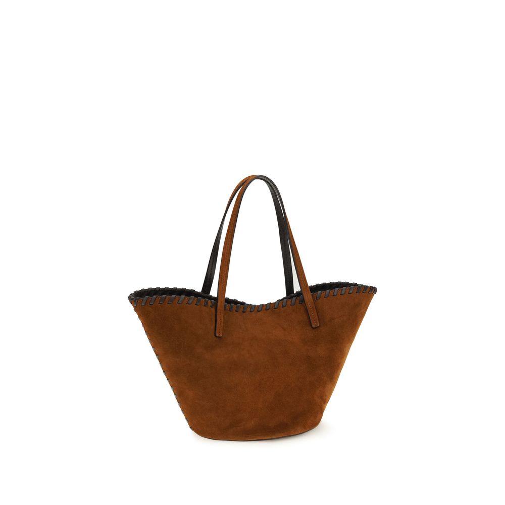 Staud Brown Calf Leather Bos Taurus Handbag Staud