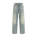 Haikure Blue Cotton Straight-Leg Jeans Haikure