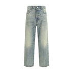 Haikure Blue Cotton Straight-Leg Jeans Haikure