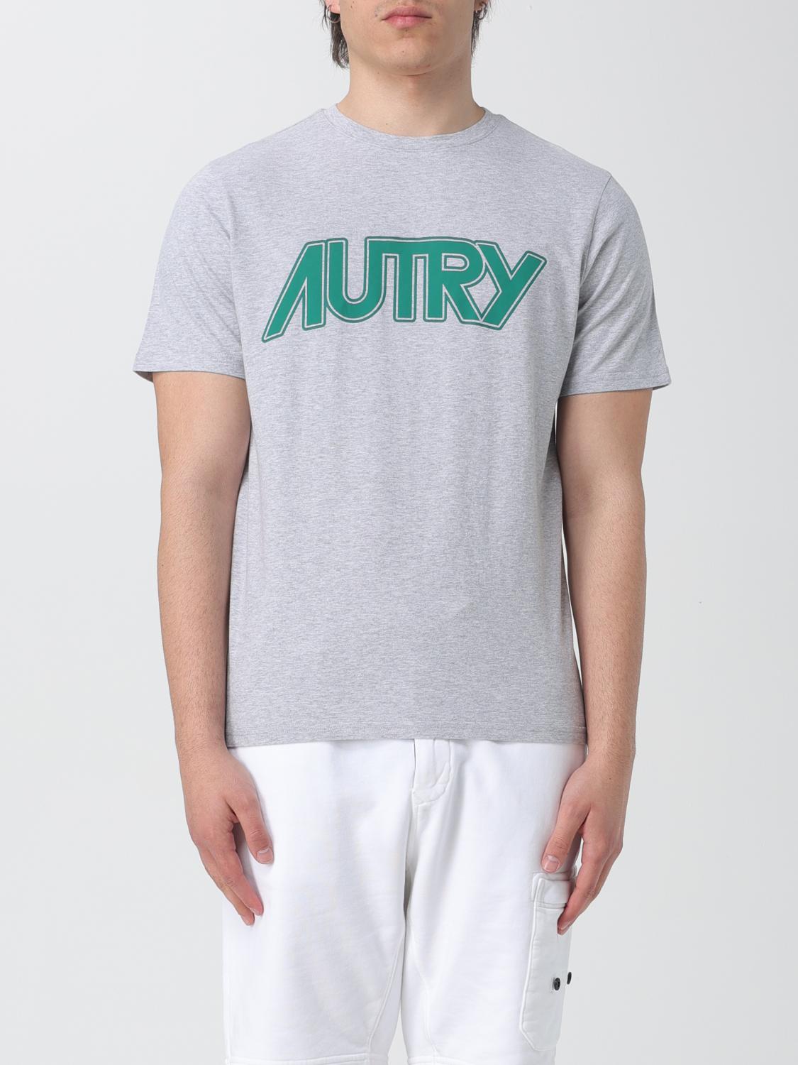 Autry Gray Cotton T-Shirt Autry
