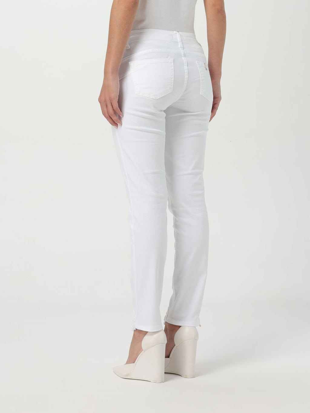 Liu Jo White Cotton Skinny Jeans Liu Jo