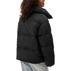 Calvin Klein Jeans Black Polyester Coat Calvin Klein Jeans