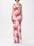 MSGM Multicolor Silk Casual Dress MSGM