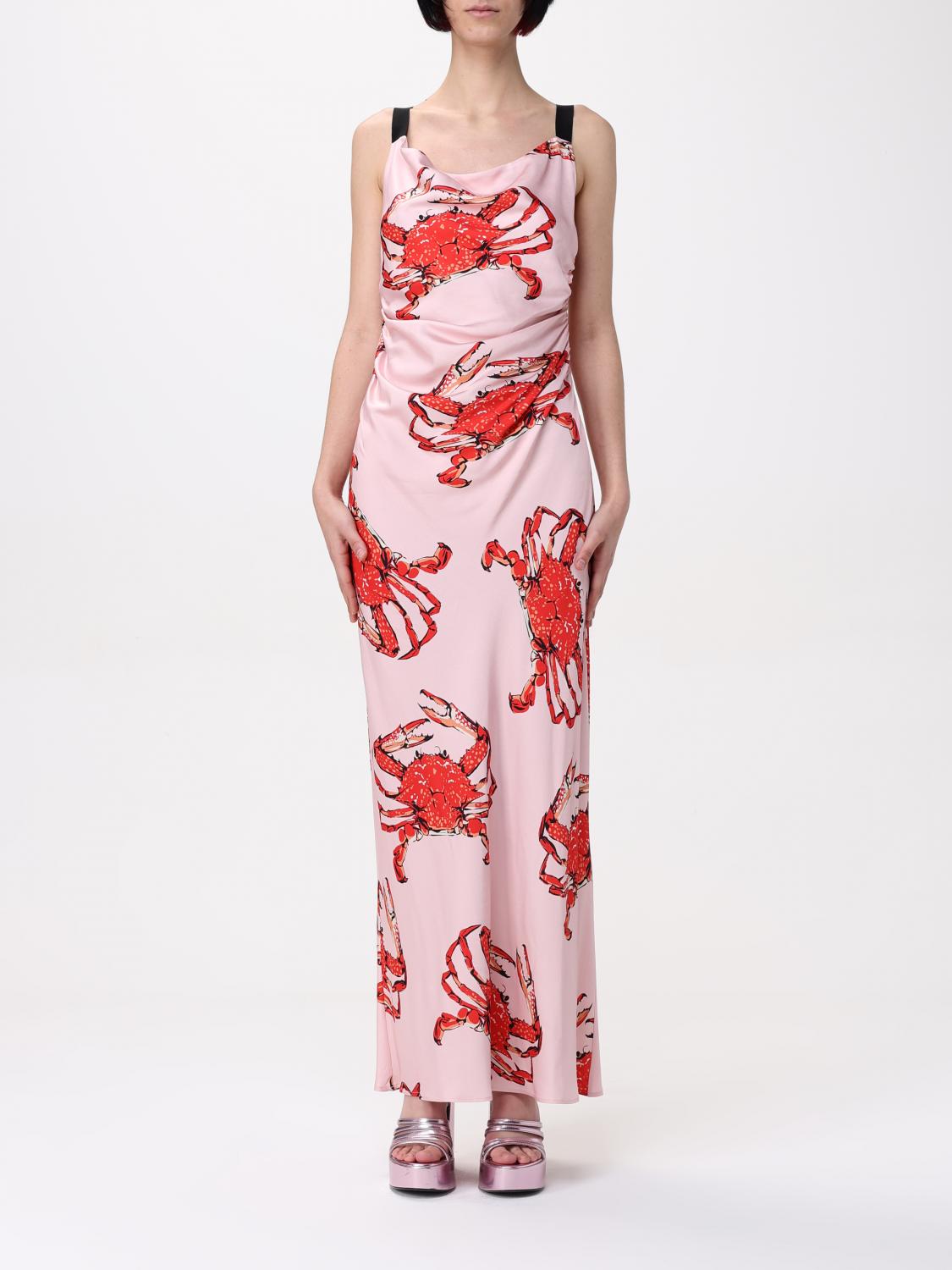 MSGM Multicolor Silk Casual Dress MSGM