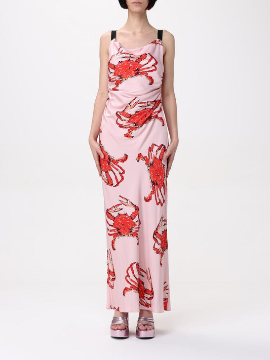 MSGM Multicolor Silk Casual Dress MSGM
