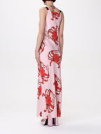 MSGM Multicolor Silk Casual Dress MSGM