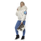 Mr&Mrs Italy White Polyester Women Bomber Jacket