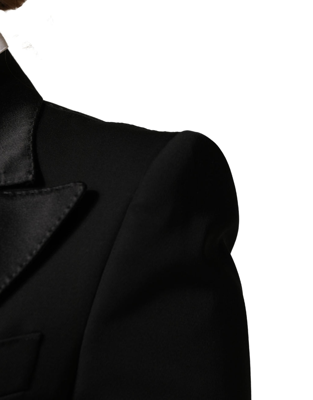 Dolce & Gabbana Black Wool Single Breasted Blazer Jacket - Eljoys Fashion 