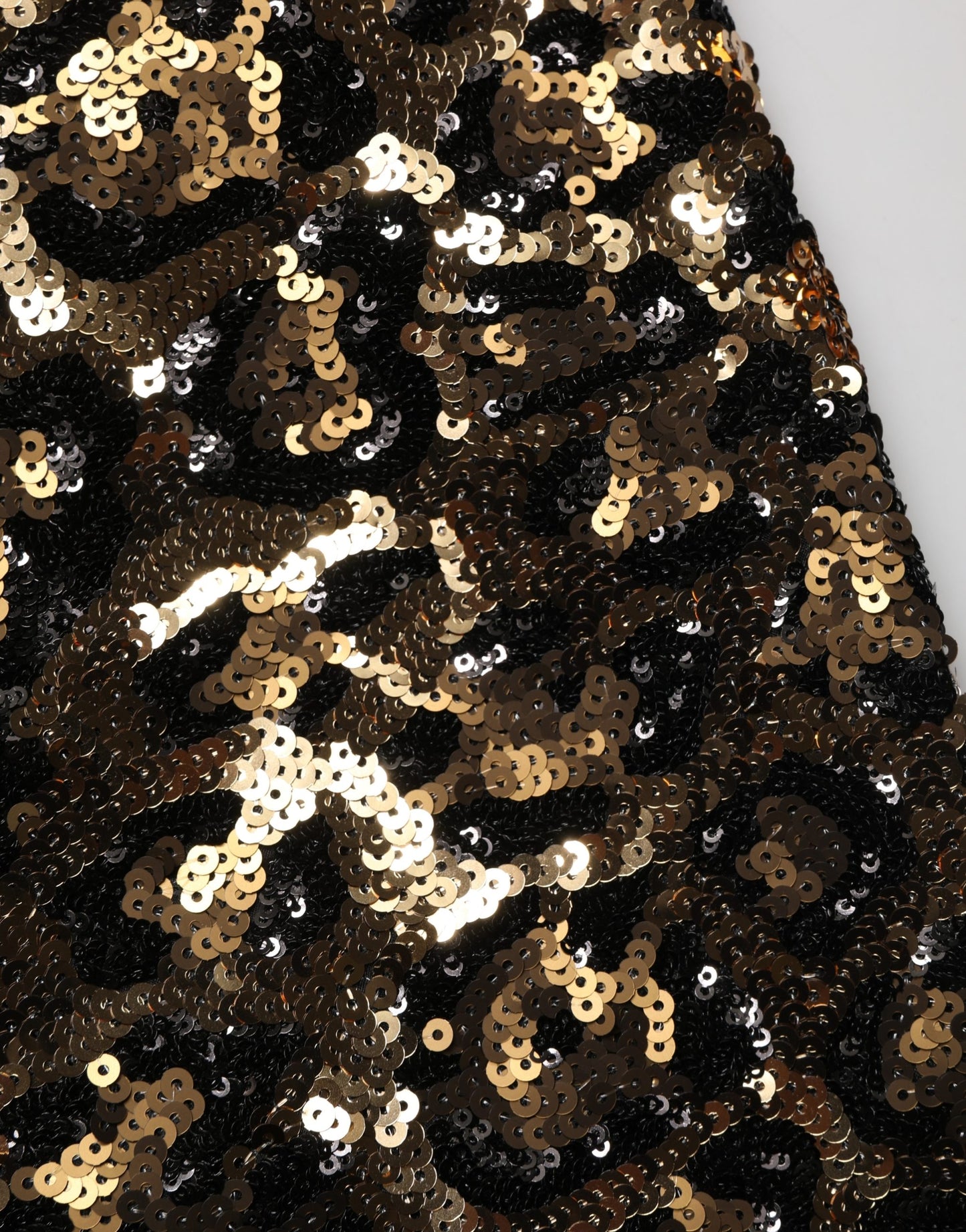 Dolce & Gabbana Gold Leopard Sequined Straight Trouser Pants Dolce & Gabbana