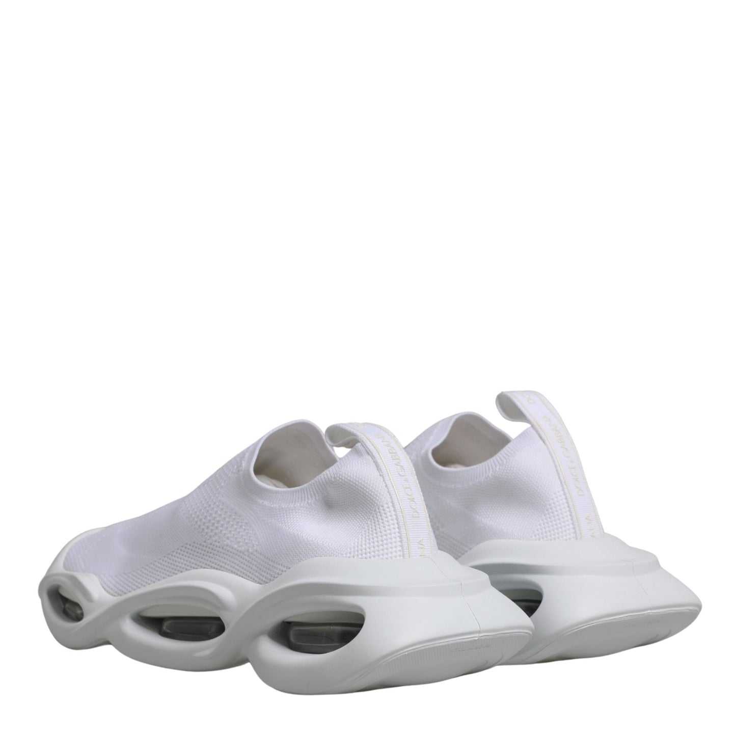 Dolce & Gabbana White Slip On Wave Low Top Sneakers Shoes Dolce & Gabbana