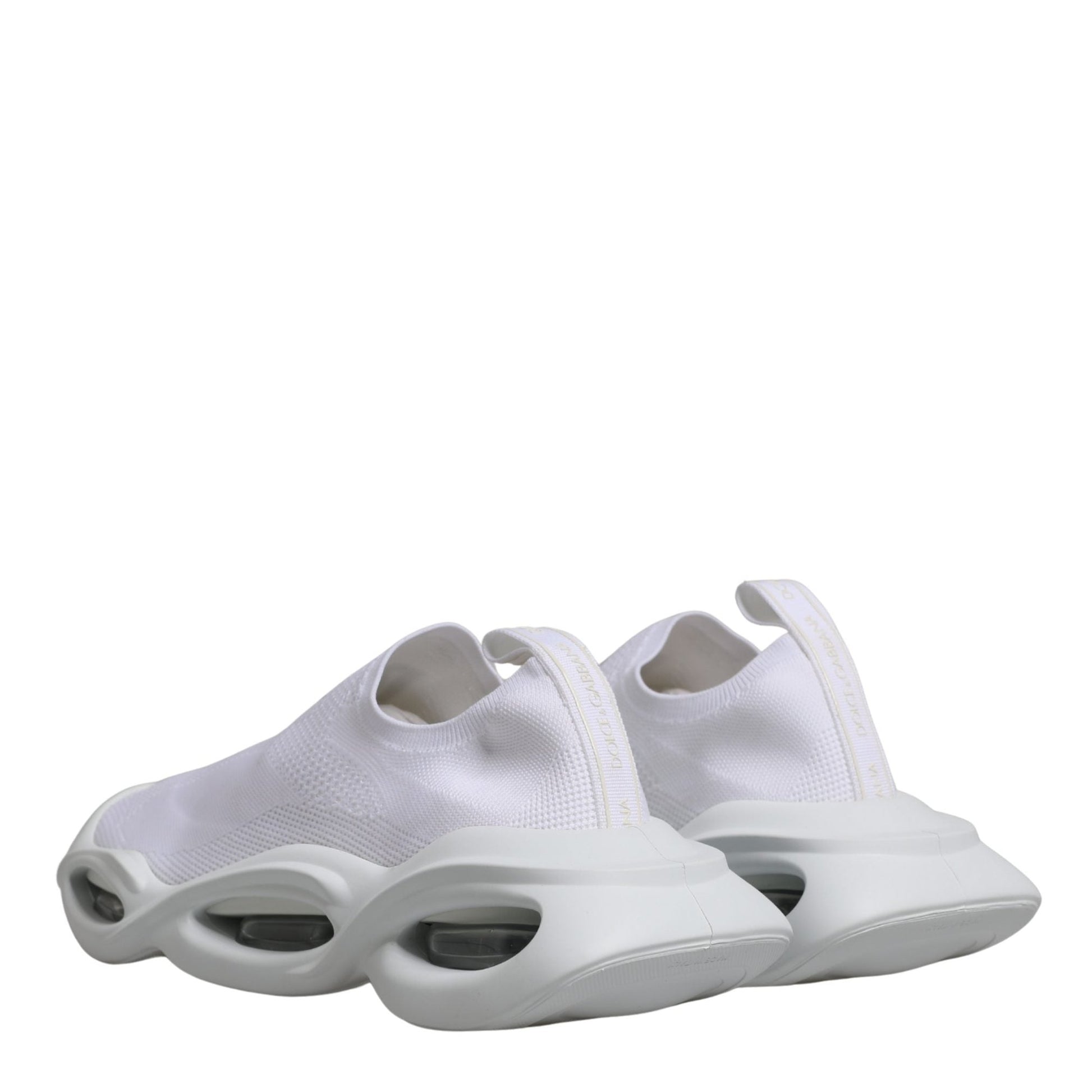 Dolce & Gabbana White Slip On Wave Low Top Sneakers Shoes Dolce & Gabbana