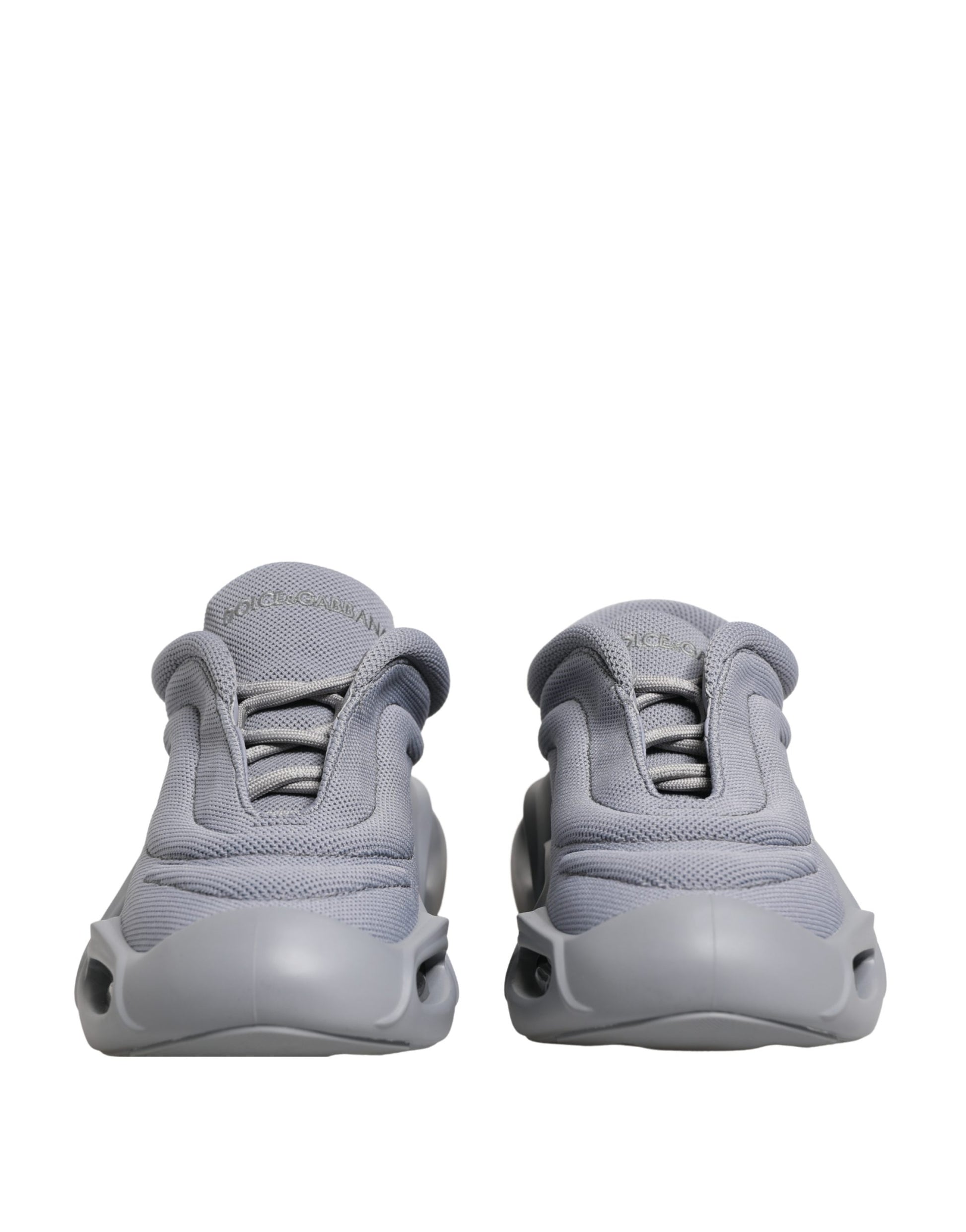 Dolce & Gabbana Gray Slip On Wave Low Top Sneakers Dolce & Gabbana