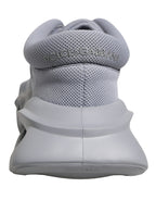 Dolce & Gabbana Gray Slip On Wave Low Top Sneakers