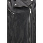 PINKO Black Lambskin Leather Jacket