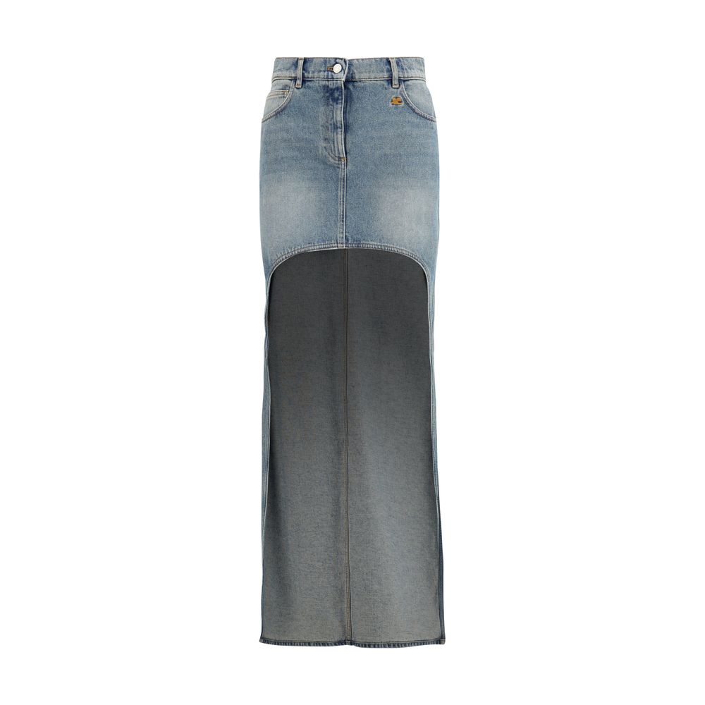 Courrèges Blue Denim Skirt Courrèges