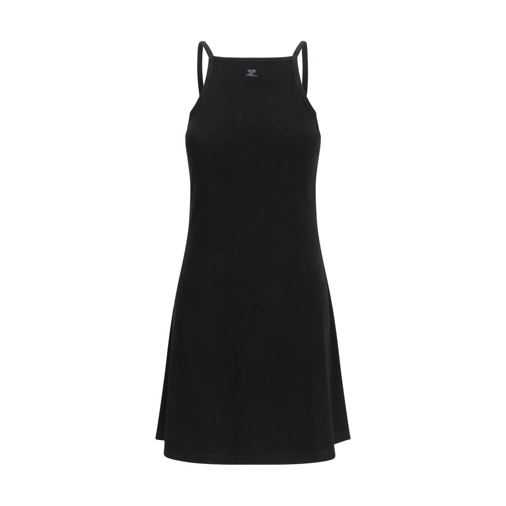 Courrèges Black Viscose Casual Dress Courrèges