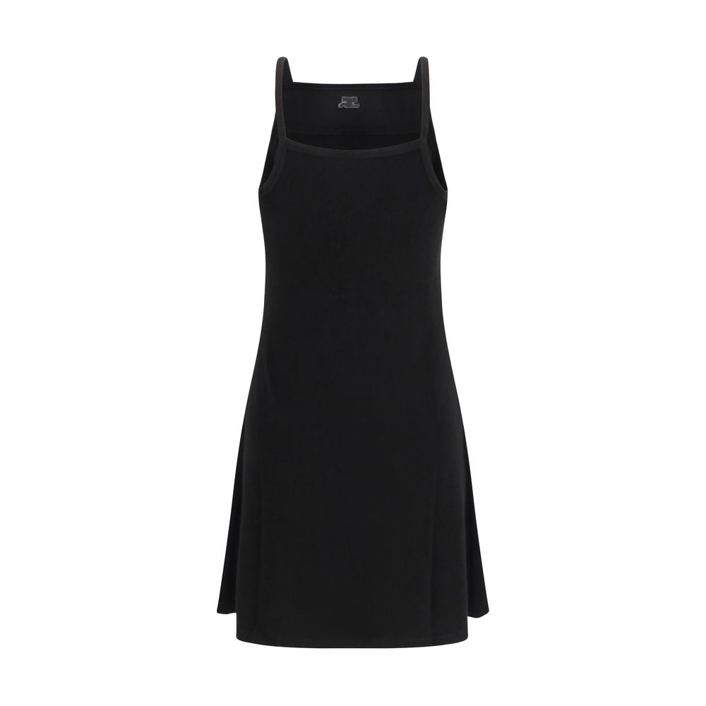 Courrèges Black Viscose Casual Dress Courrèges