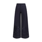 Forte_Forte Blue Cotton Casual Pants
