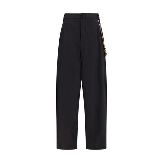 Darkpark Black Cotton Casual Pants Darkpark