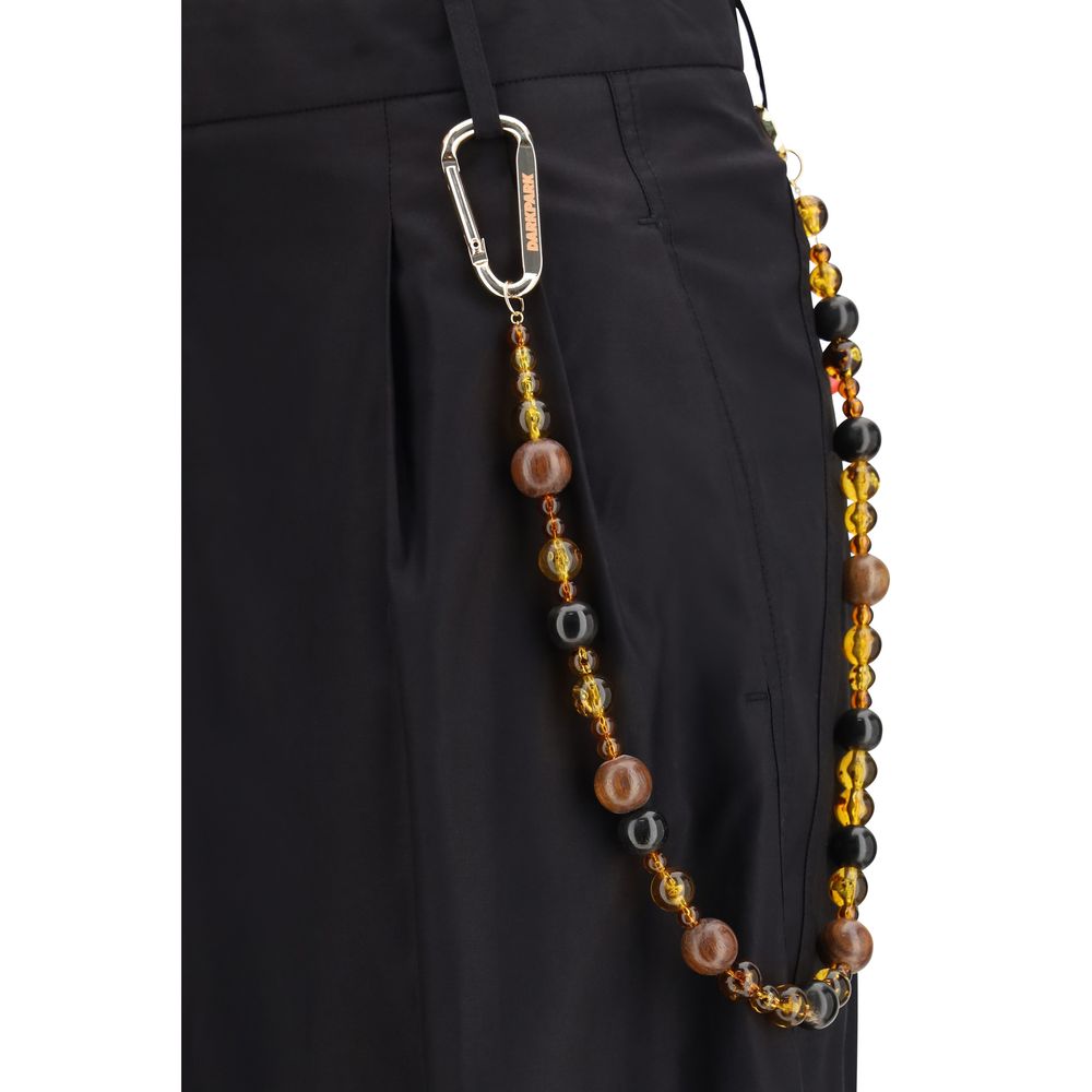 Darkpark Black Cotton Casual Pants Darkpark