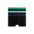 Tommy Hilfiger bicolor cotton boxers showing a close-up of the waistband and colorful striped design.