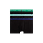 Tommy Hilfiger bicolor cotton boxers showing a close-up of the waistband and colorful striped design.