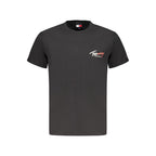 Tommy Hilfiger Black Cotton Men T-Shirt Tommy Hilfiger
