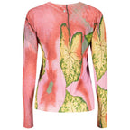 Desigual Rosa viscose women's sweater featuring a relaxed fit and vibrant pink color, soft fabric, and stylish crew neckline.
