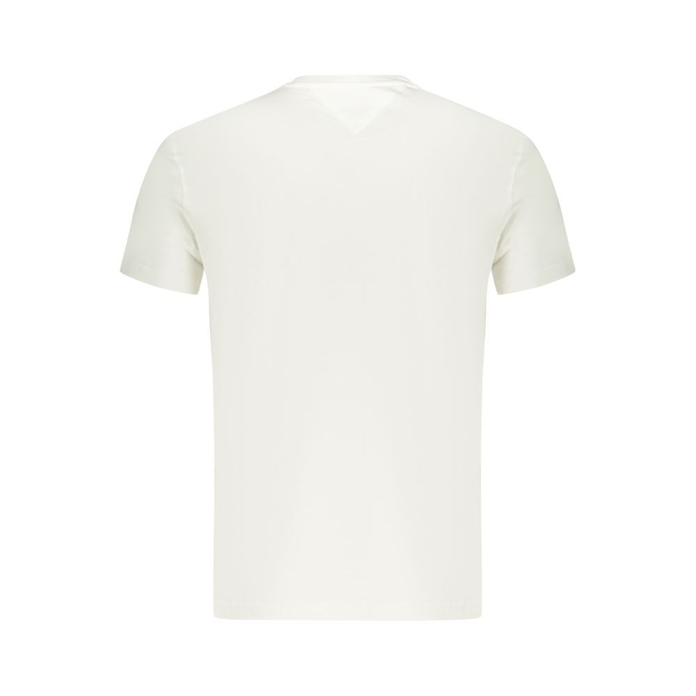 Tommy Hilfiger White Cotton Men T-Shirt Tommy Hilfiger