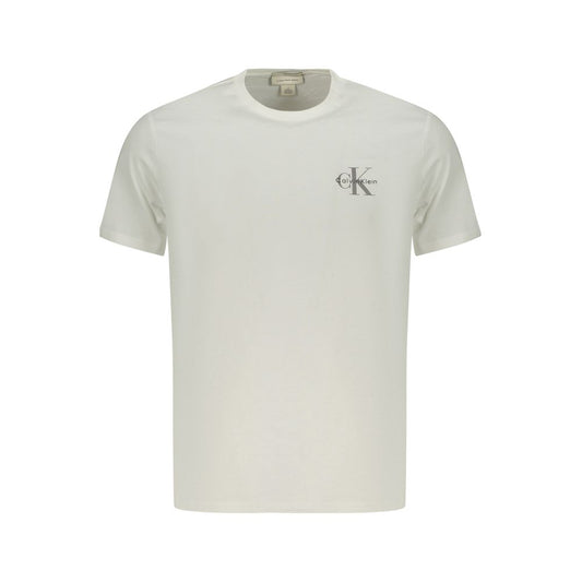 Calvin Klein White Cotton Men T-Shirt Calvin Klein