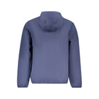 Men's Norway 1963 blue polyester jacket with a front zipper and stand-up collar, stylish and lightweight outerwear.