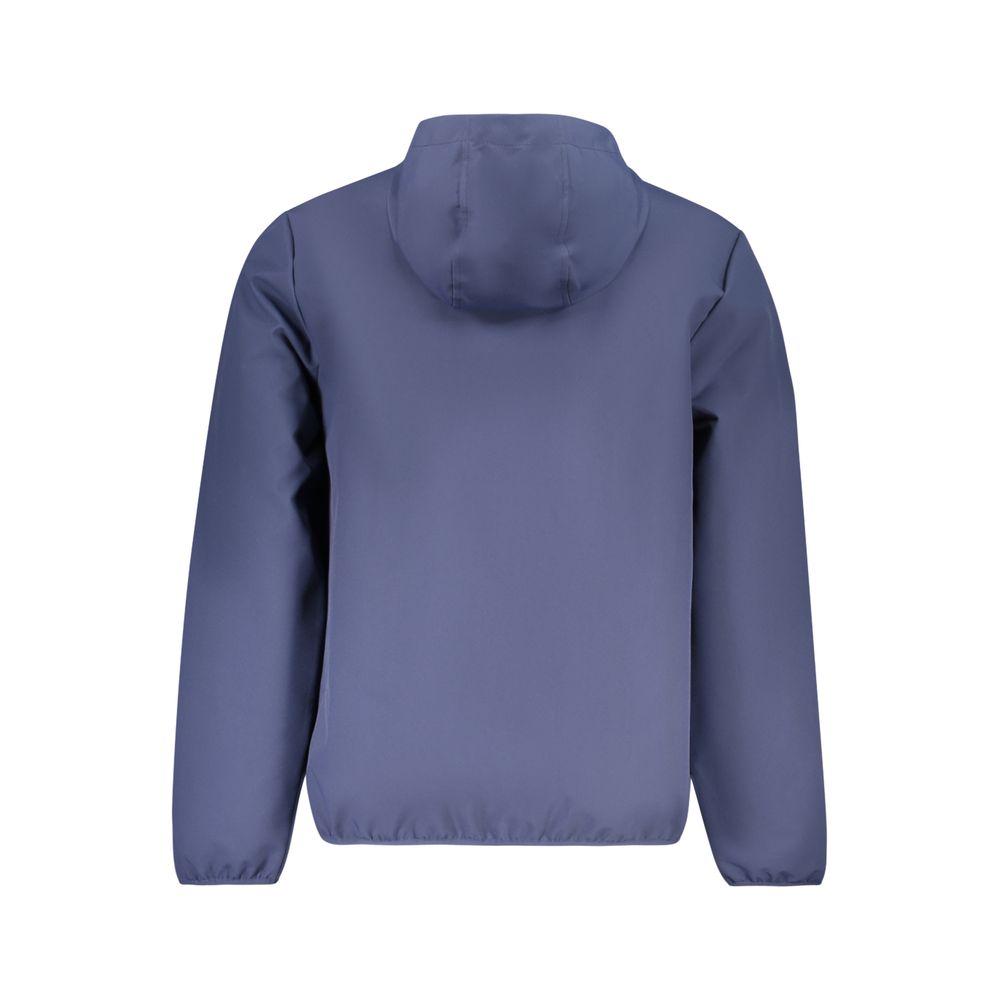 Men's Norway 1963 blue polyester jacket with a front zipper and stand-up collar, stylish and lightweight outerwear.