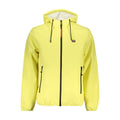 Yellow polyester men's jacket by Norway 1963, featuring a classic design and front zipper, displayed on a plain background.
