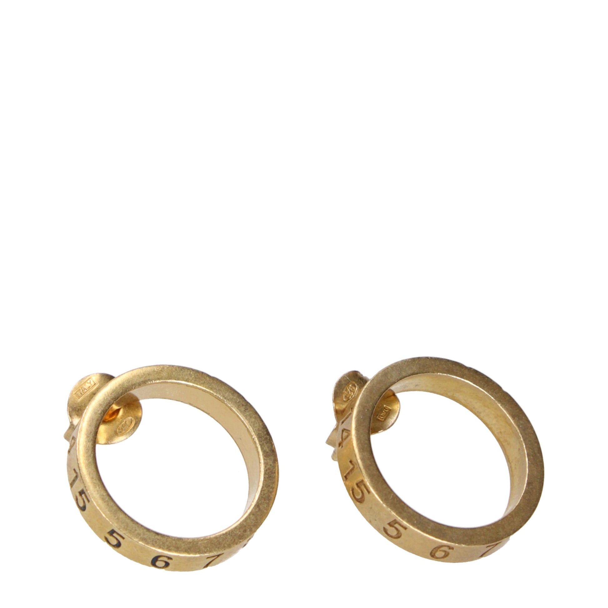 Maison Margiela Gold Silver Earrings Maison Margiela