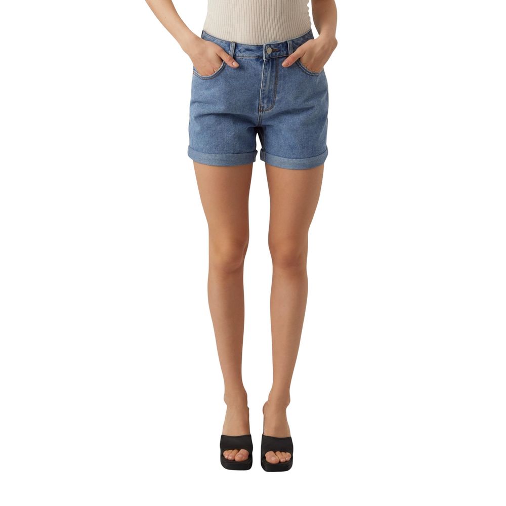 Vero Moda Light Blue Cotton Shorts Vero Moda