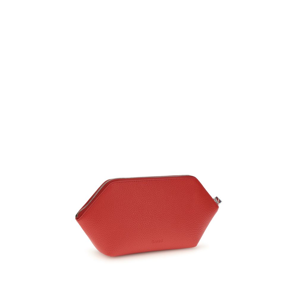 Ganni Multicolor Recycled Leather Clutch Bag Ganni