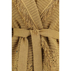 Alanui Gold Polyester Cardigan