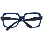 Sandro blue acetate glasses frames with round shape and clear lenses, stylish eyewear for everyday wear.