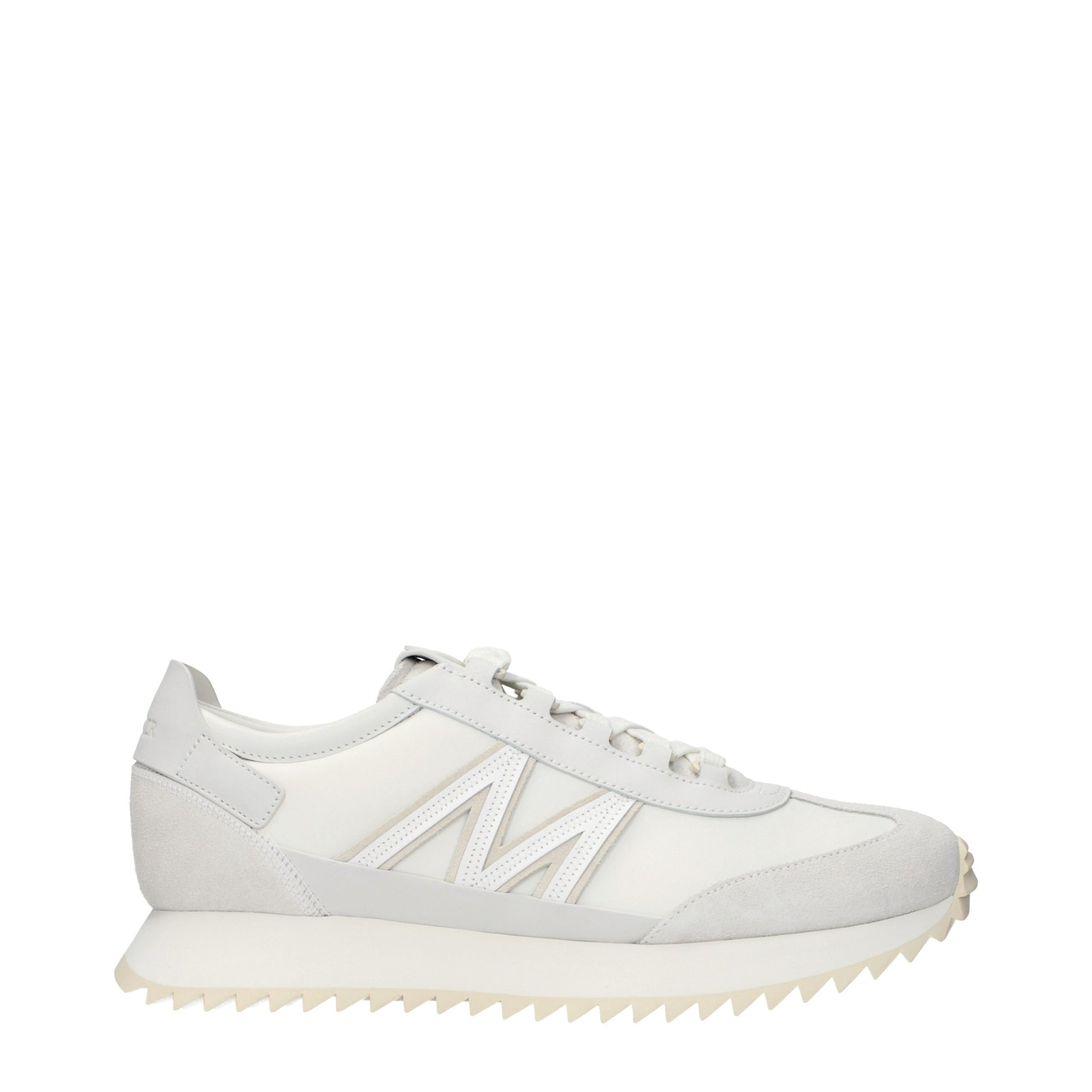 Moncler White Leather Athletic Sneakers Moncler