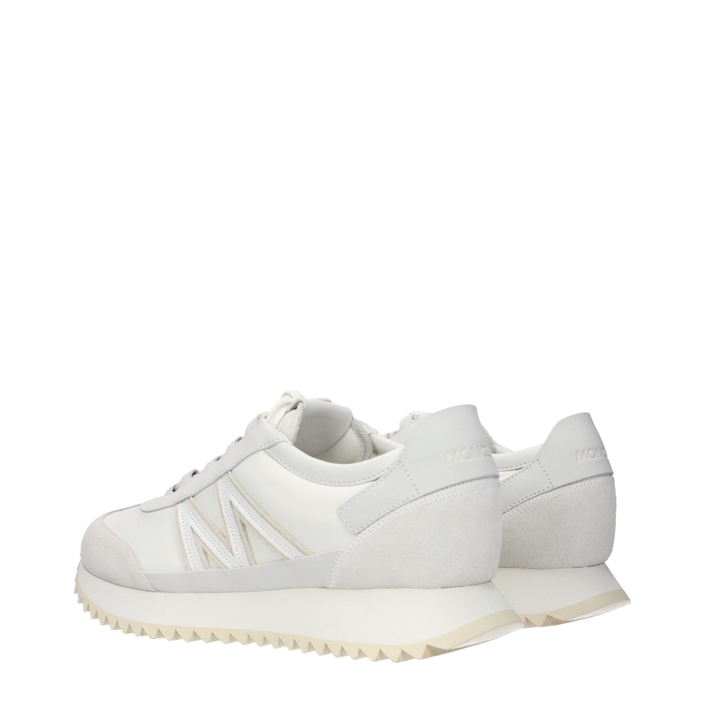 Moncler White Leather Athletic Sneakers Moncler