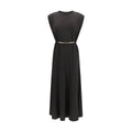 PINKO Black Acetate Casual Dress - Eljoys Fashion 