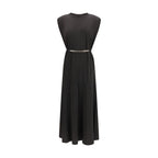 PINKO Black Acetate Casual Dress - Eljoys Fashion 