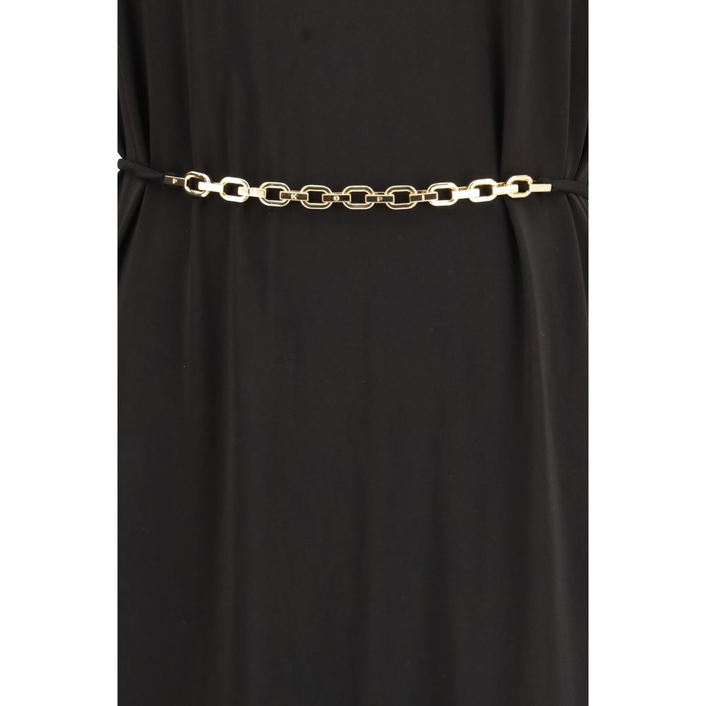 PINKO Black Acetate Casual Dress - Eljoys Fashion 