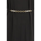 PINKO Black Acetate Casual Dress - Eljoys Fashion 