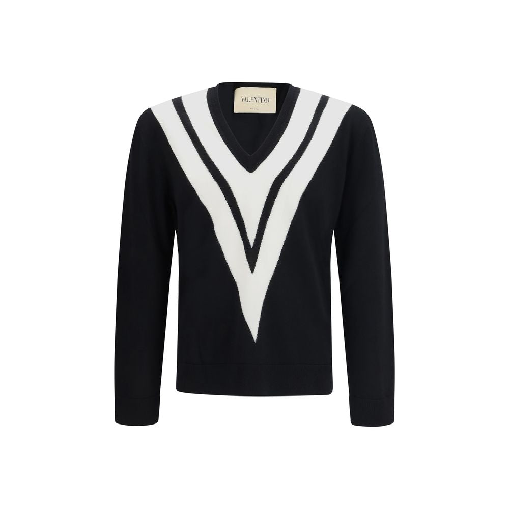 Valentino Black Wool Oves Aries Sweatshirt Valentino