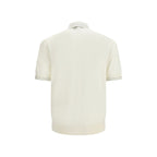 Dolce & Gabbana Beige Silk Polo Shirt