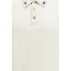 Dolce & Gabbana Beige Silk Polo Shirt